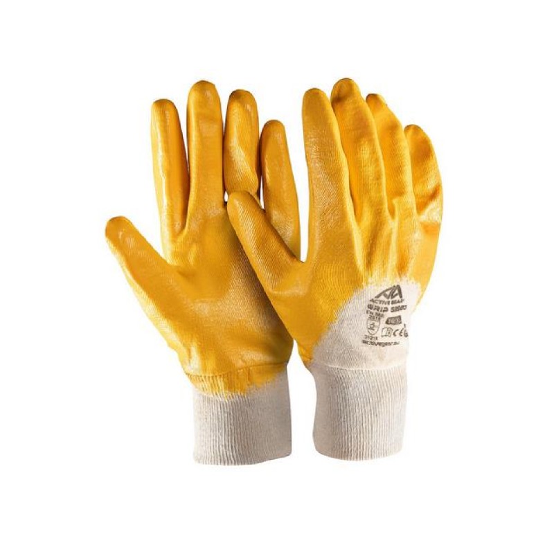 Γάντια Grip G3579 09/L NBR νιτριλίου κίτρινα