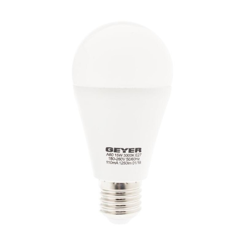 GEYER Λάμπα led Α60 E27 8W ψυχρό 806LM LADE279E
