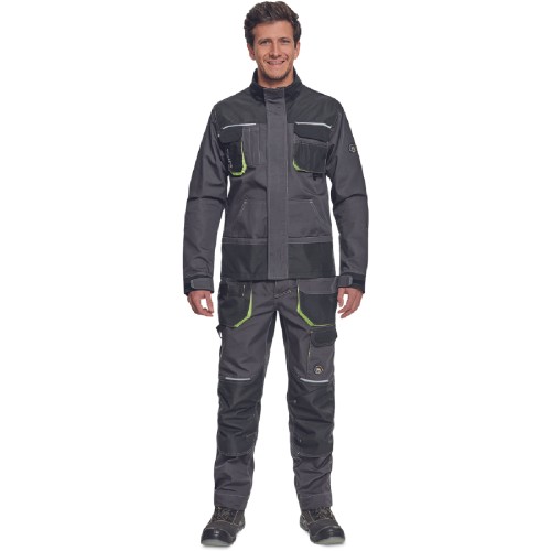 ΜΠΟΥΦΑΝ ΕΡΓΑΣΙΑΣ GREENDALE ΑΝΘΡΑΚΙ/ΛΑΙΜ 65%poly-35%cott, 270 g/m² No 56/XL