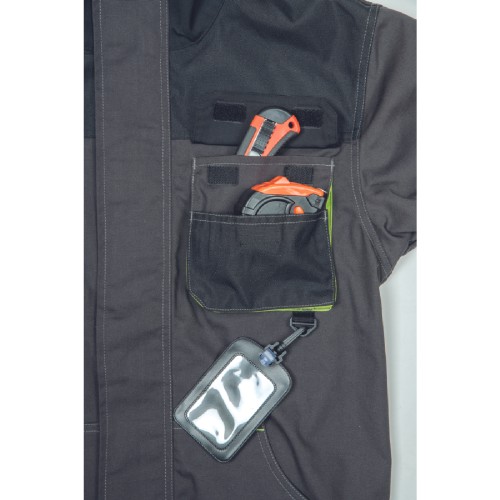 ΜΠΟΥΦΑΝ ΕΡΓΑΣΙΑΣ GREENDALE ΑΝΘΡΑΚΙ/ΛΑΙΜ 65%poly-35%cott, 270 g/m² No 56/XL