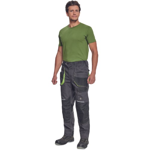 ΠΑΝΤΕΛΟΝΙ ΕΡΓΑΣΙΑΣ GREENDALE ΑΝΘΡΑΚΙ/ΛΑΙΜ 65%poly-35%cott, 270 g/m² No 52/L