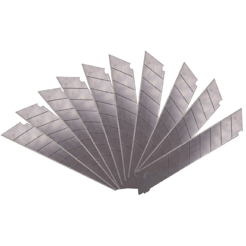 TOP MASTER Λάμες φαλτσέτας μαύρες 18x100x0.5mm SK2 10τεμ 370302