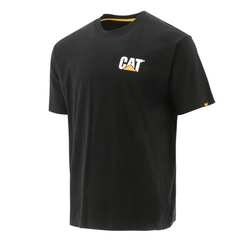 CAT Μπλουζάκι κοντομάνικο μαύρο trademark tee S W05324-016