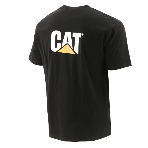 CAT Μπλουζάκι κοντομάνικο μαύρο trademark tee S W05324-016