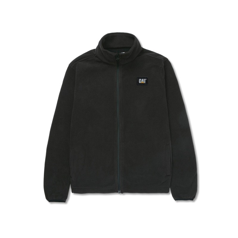 CAT Ζακέτα εργασίας microfleece μαύρη XL 1030009