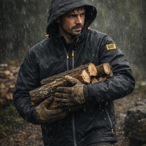 CAT Μπουφάν εργασίας μαύρο lightweight 3XL 1040038