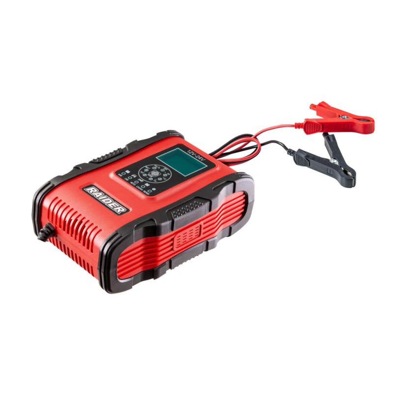 RAIDER Φορτιστής μπαταρίας RD-BC19 inverter 12/24V 200Ah 032208