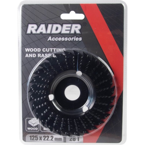 RAIDER Δίσκος κοπής και λείανσης κυρτός 125x22.2mm 28 δόντια 140145