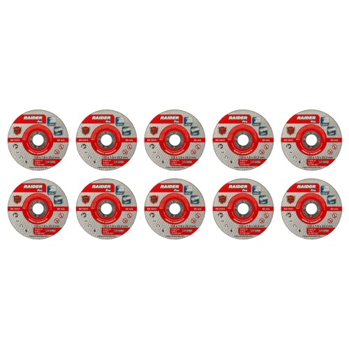 RAIDER Τροχός κοπής inox A60T 125*1.0*22.2mm σε μεταλικό κουτί 160158 (τιμή/τεμ)