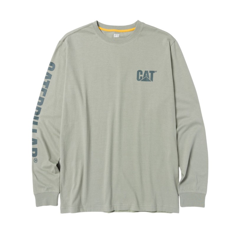 CAT Μπλουζάκι μακρυμάνικο trademark tee πράσινο S 1510034-16-5808