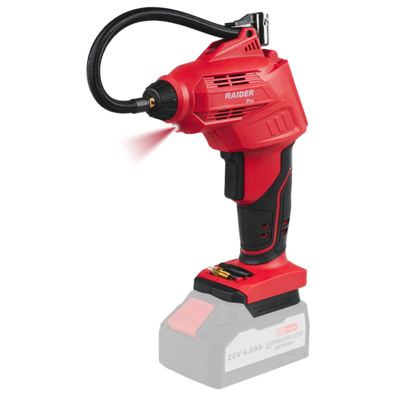 RAIDER R20 Solo Τρόμπα αυτοκινήτου 100PSI επαναφορτιζόμενη 20V RDP-YAC20 089418