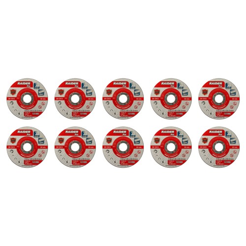 RAIDER Τροχός κοπής inox A60T 115*1.0*22.2mm σε μεταλικό κουτί 160157 (τιμή/τεμ)