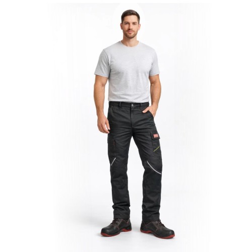 GTC Παντελόνι Εργασίας Theseus Stretch με ελαστίνη Μαύρο No.M