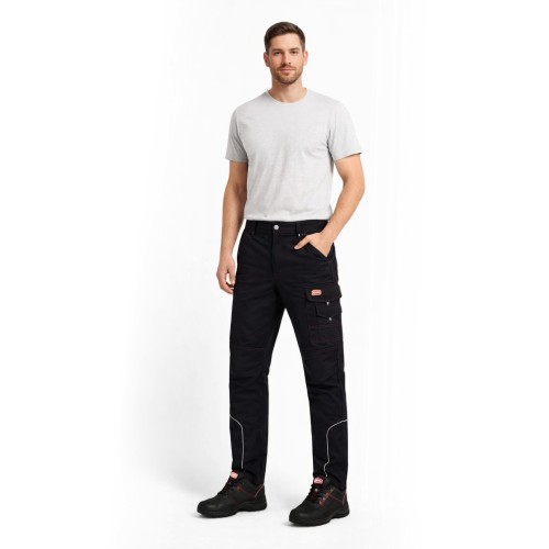 GTC Παντελόνι Εργασίας Hermes Stretch με ελαστίνη Μαύρο No.5XL