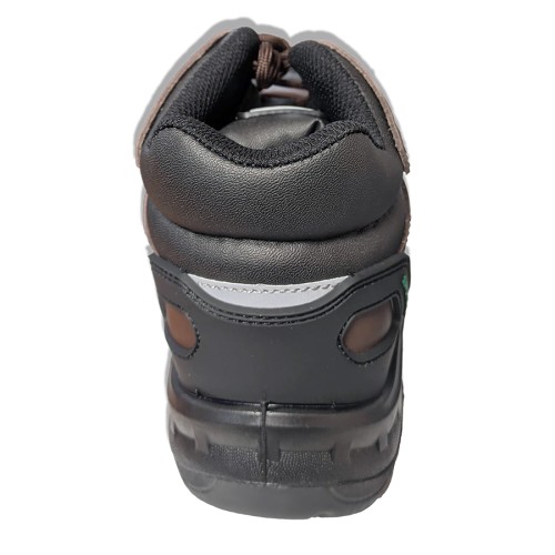 Μποτάκι Εργασίας Priamus High Non-metal No44 S3 SRC 0% Καφέ-Μαύρο