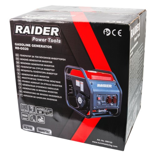 RAIDER Γεννήτρια βενζίνης τετράχρονη 4.2kW INVERTER RD-GG20 090120