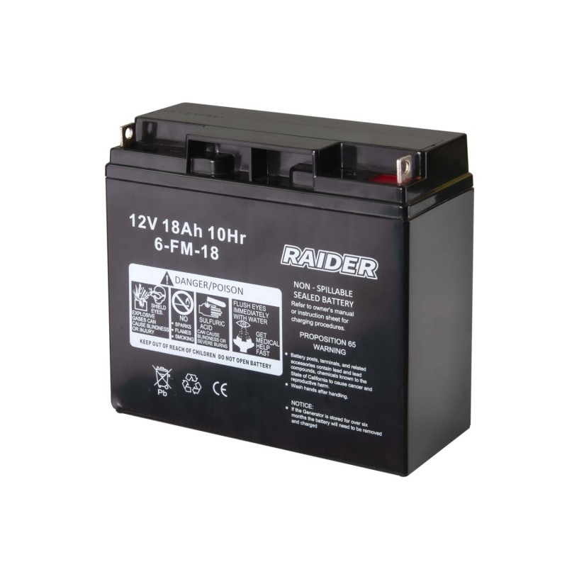 RAIDER Μπαταρία 12V για γεννήτρια βενζίνης RD-GG04 & GG12 090110