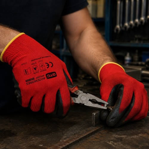 Γάντια Grip Argos 08/M κόκκινα