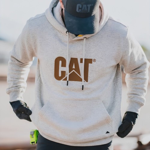 CAT Μπλούζα φούτερ με κουκούλα trademark κρεμ/μπεζ L 1050048