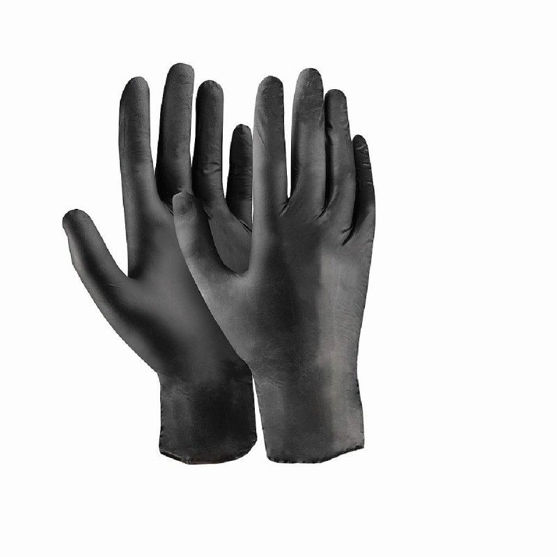 Γάντια μιας χρήσης nitrile μαύρα Dext 10/XL (κουτί των 100τεμ.) D3620