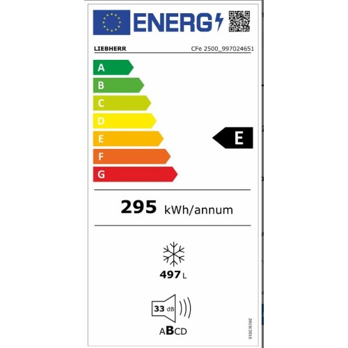 Liebherr CFe 2500 Pure Καταψύκτης Μπαούλο 497lt