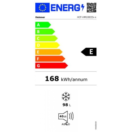 Heinner HCF-HM100CE++ Καταψύκτης Μπαούλο 98lt