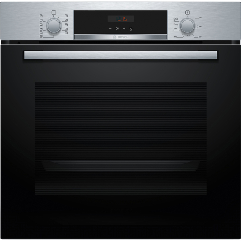 Bosch HBA574BS3 Φούρνος άνω Πάγκου 71lt, χωρίς Εστίες, Π59,4εκ, με Πυρόλυση, Α+, Inox