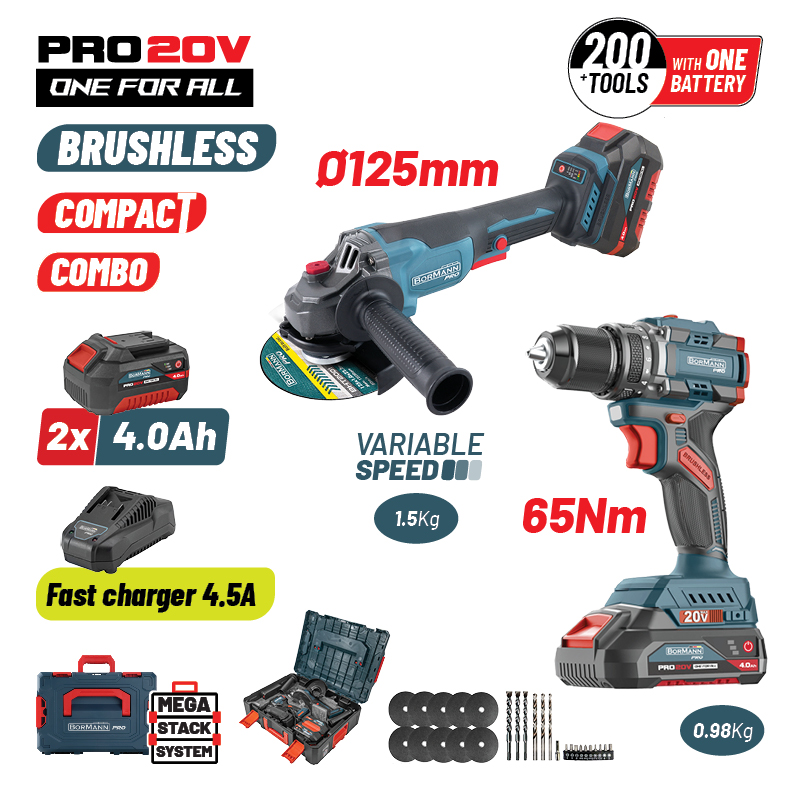 BORMANN Pro BBP5433X44T2CA Σετ Compact Brushless Κρουστ
