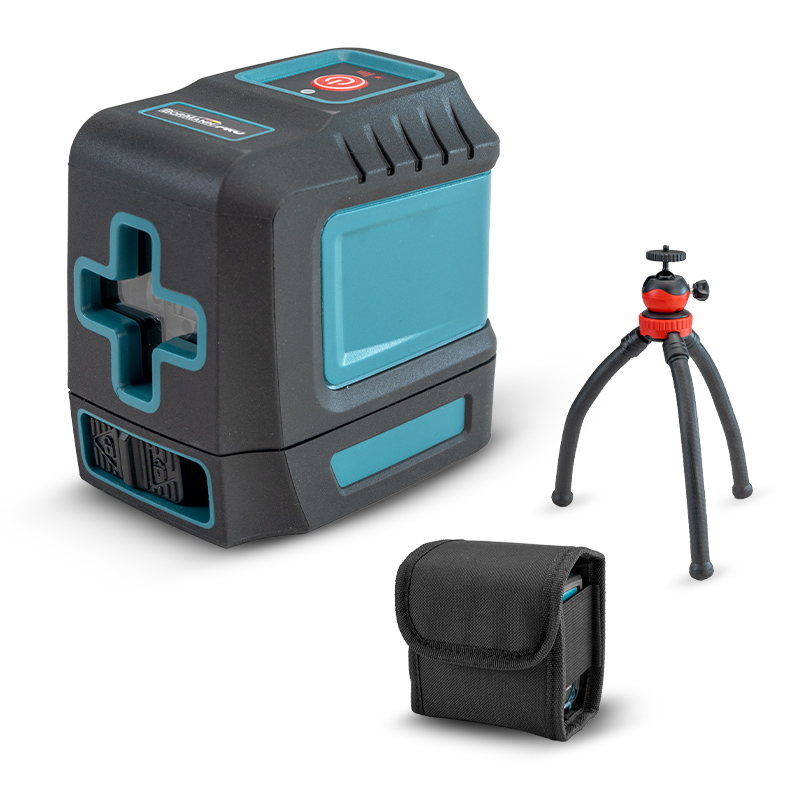 BORMANN Pro BDM6700 Αλφάδι Λέιζερ Σταυρού Red Line 15M, Σετ Με Εύκαμπτο Mini Τρίποδο 30cm 063476