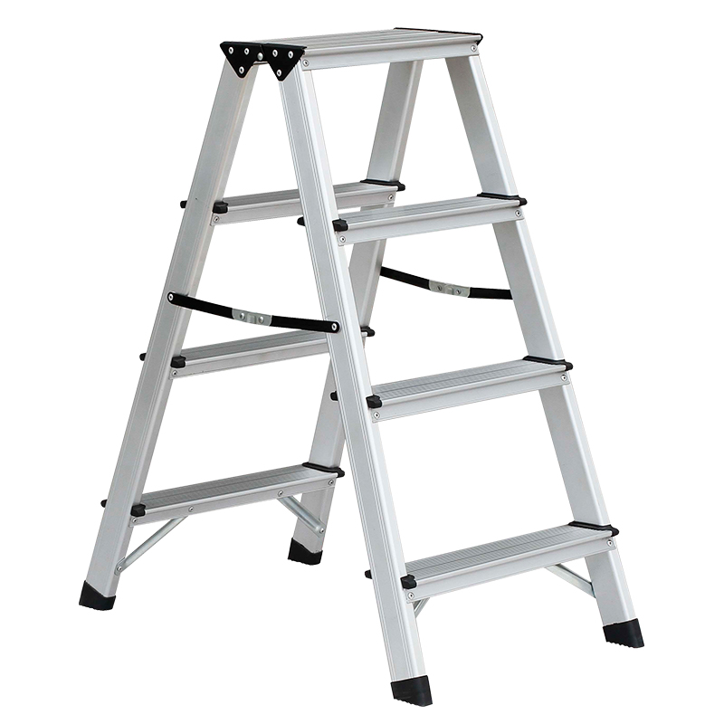 BORMANN Pro BHL9035 Σκάλα Αλουμινίου 2x4 Αντιολισθητικά Σκαλιά Και Ιμάντες Ασφαλείας 051404