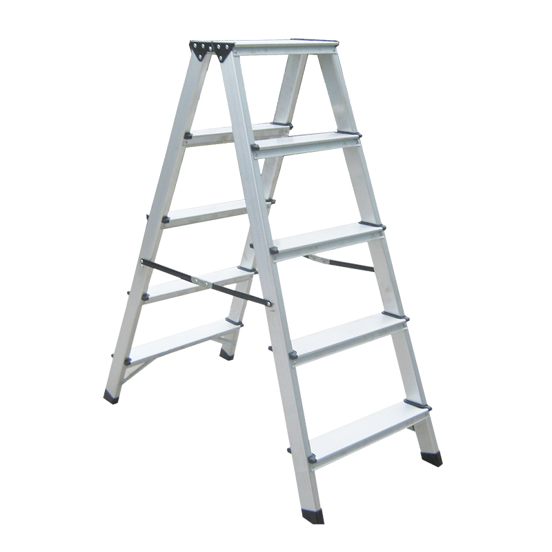 BORMANN Pro BHL9040 Σκάλα Αλουμινίου 2x5 Αντιολισθητικά Σκαλιά Και Ιμάντες Ασφαλείας 051411