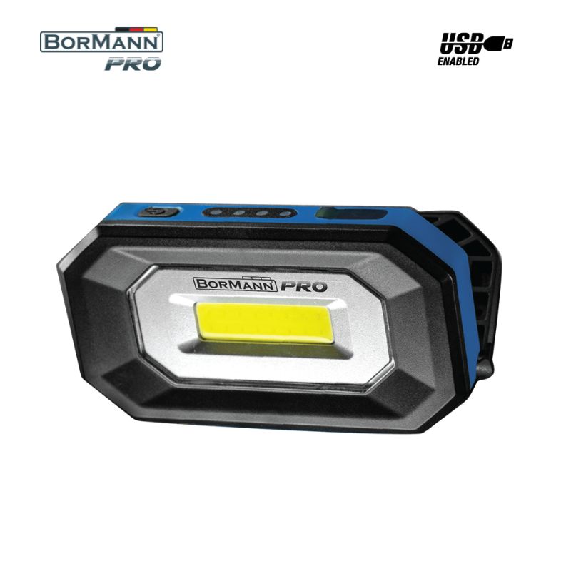 BORMANN Pro BPR6014 Φακός Εργασίας Επαναφορτιζόμενος 500Lm Με Μαγνήτη, Αδιάβροχος , 180° Περιστροφή 063407