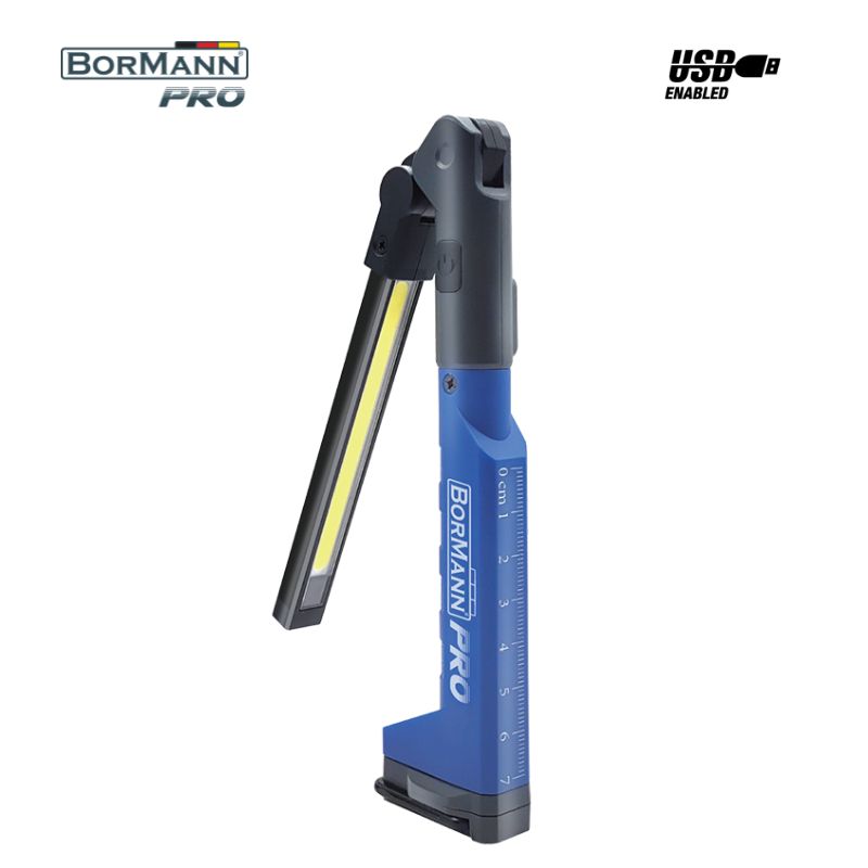 BORMANN Pro BPR6024 Φακός Εργασίας Επαναφορτιζόμενος 200Lm, 2 Λειτουργιών, Με Γάντζο Και Μαγνήτη,270 063391