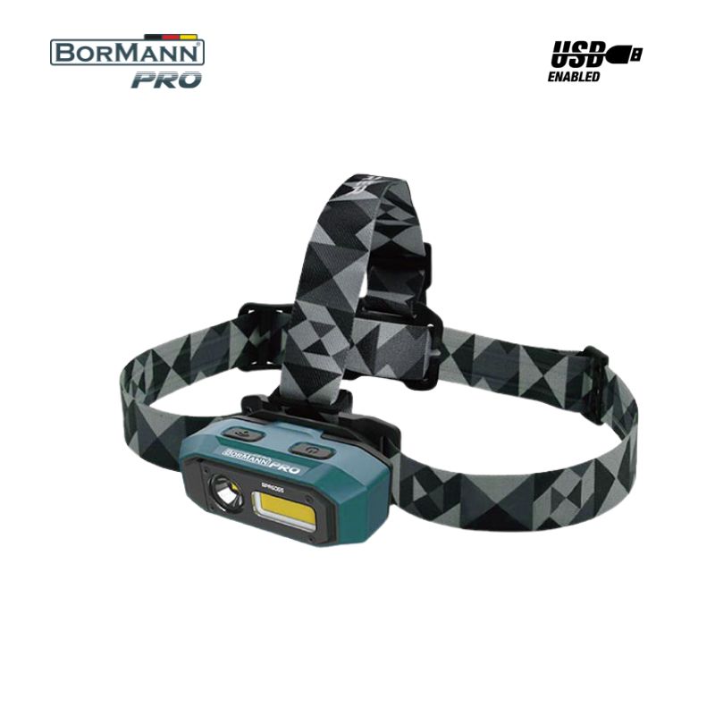BORMANN Pro BPR6065 Φακός Κεφάλης Επαναφορτιζόμενος Διπλής Λειτουργίας 800Lm 035558