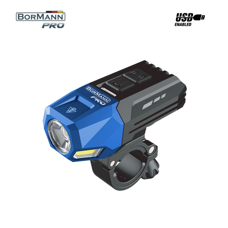 BORMANN Pro BPR6080 Φακός Ποδηλάτου Εμπρόσθιος - Επαναφορτιζόμενος, Led: Cob Osram 800Lm,160m 063438
