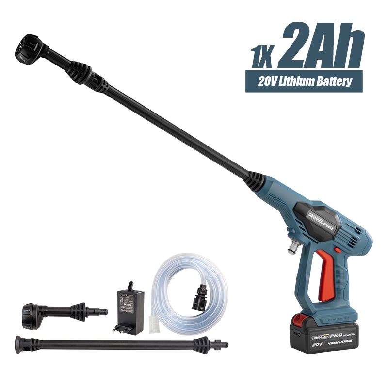 BORMANN Pro BPW1100 Πλυστικό Μπαταρίας 25Bar,180Lt/H,1.7Kg,4Ah,Πιστόλι με 5 Λειτουργίες 070481