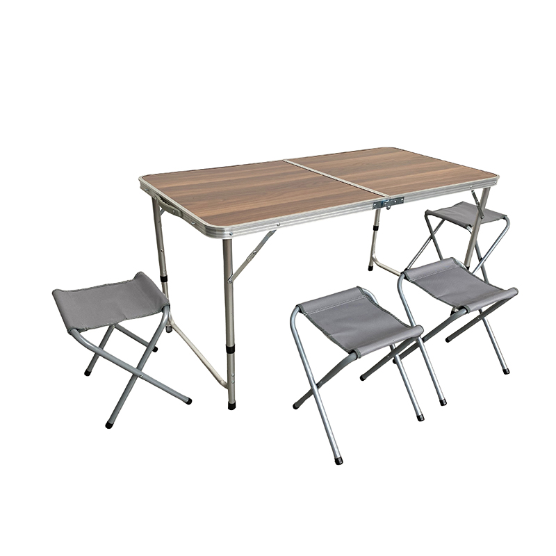 BORMANN BSP1150 Σετ Τραπέζι Ρυθμιζόμενο Σε Ύψος Με 4 Σκαμπό Αλουμινίου/Πτυσσόμενο/Βαλίτσα 052982