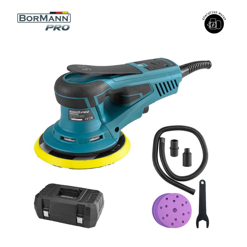 BORMANN Pro BSS5300 Τριβείο Έκκεντρο Brushless Με Σύστημα Αναρρόφησης 350W 048220