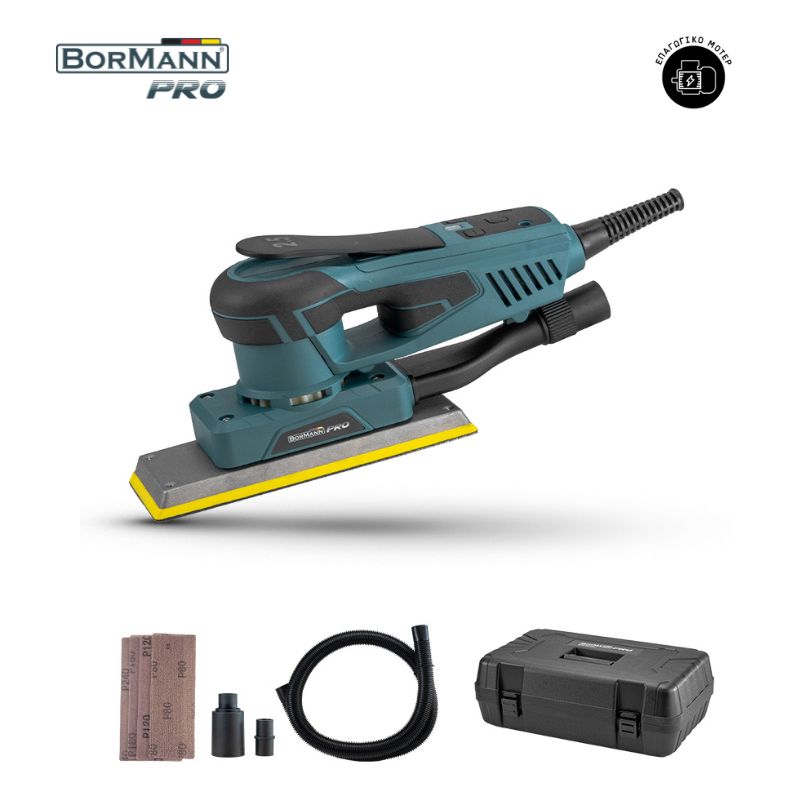 BORMANN Pro BSS5350 Τριβείο Παλμικό Brushless Με Διακόπτη Ασφαλείας Και Ψηφιακή Ένδειξη Στροφών 350W 065968