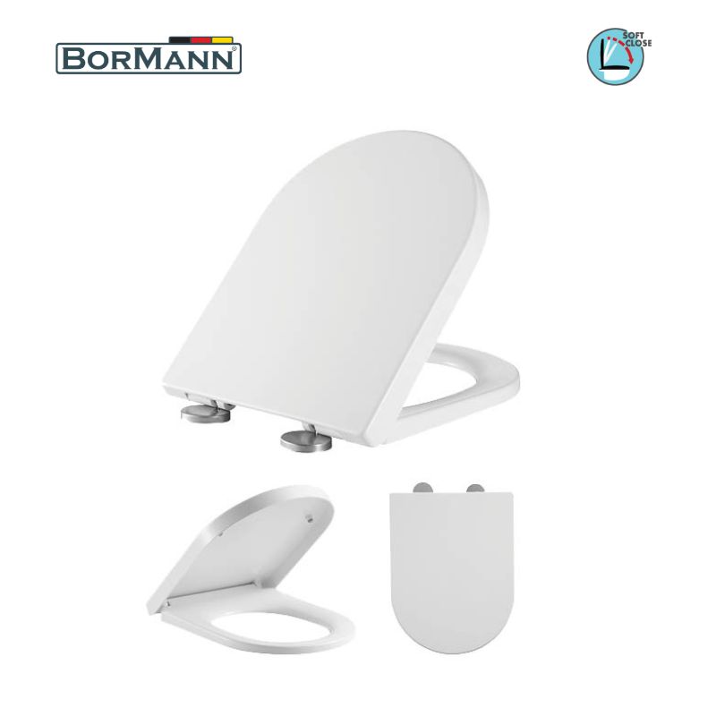 BORMANN BTW1010 Κάλυμμα Λεκάνης Gemini Soft Close 2551gr, Duroplast 465x360mm 025757