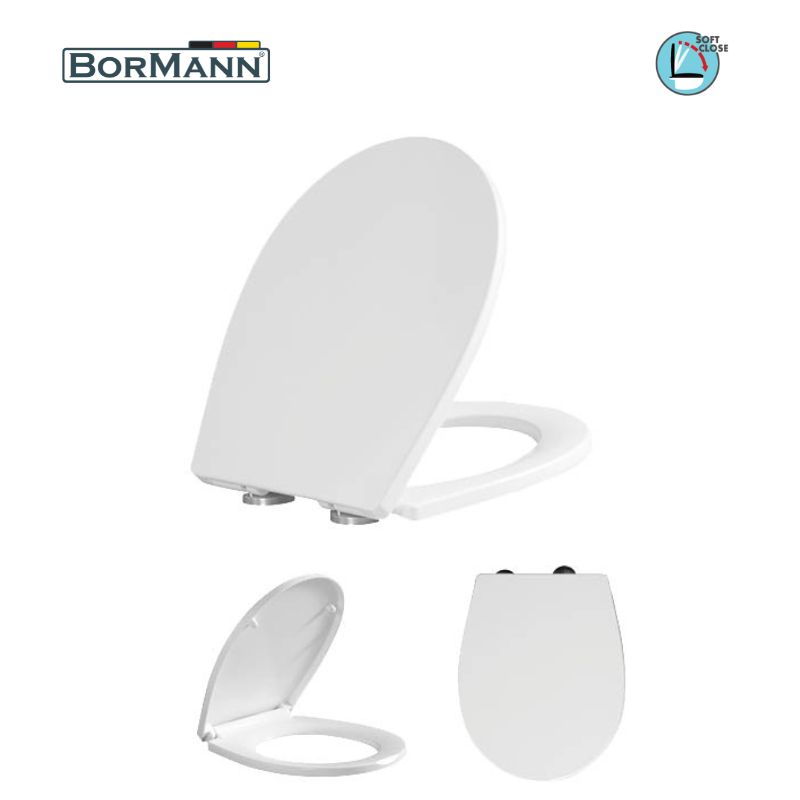 BORMANN BTW1040 Κάλυμμα Λεκάνης Libra Soft Close 2268gr, Duroplast 435x350mm 025788