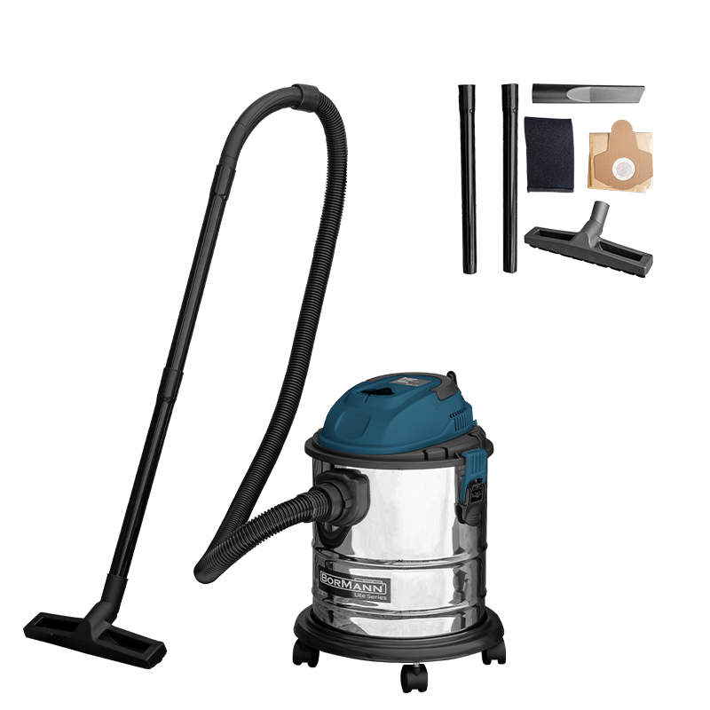 BORMANN BVC2610 Σκούπα Υγρών-Στερεών 1200W,Ανοξείδωτο Κ