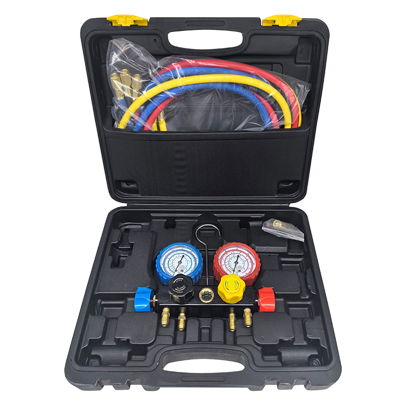 BORMANN Pro BVP1005 Σετ Εργαλείων Ελέγχου Πίεσης Κλιματιστικών με Μανόμετρα, 7 τμχ 077473