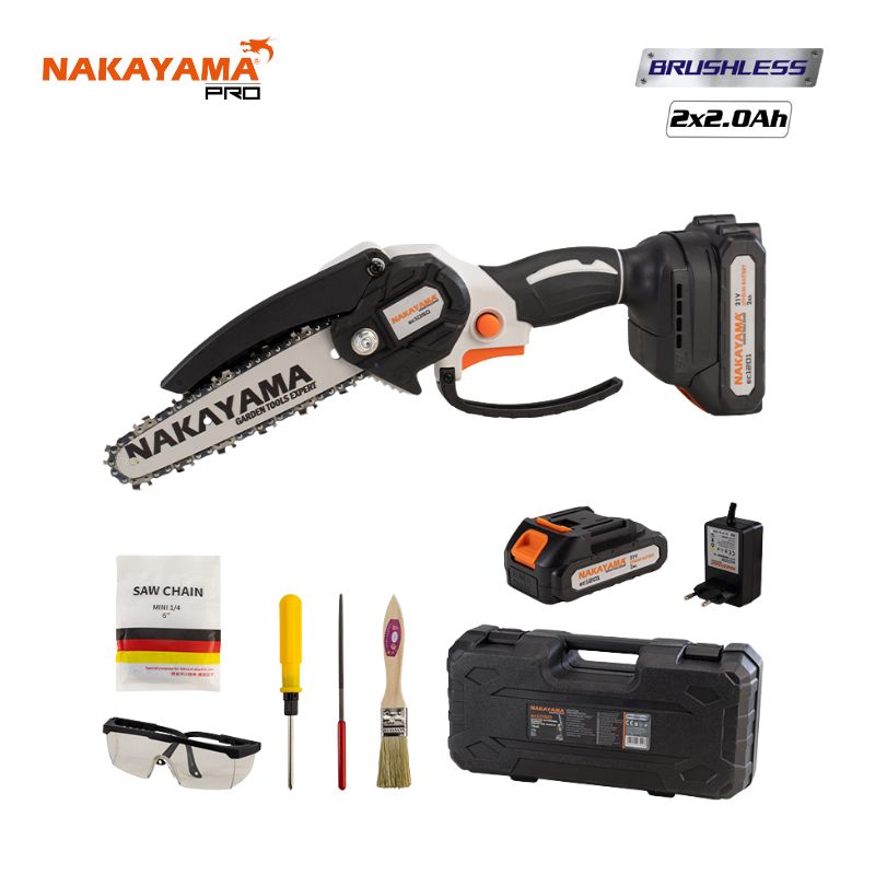 NAKAYAMA EC1050 Κλαδευτικό Αλυσοπρίονο Μπαταρίας 21V,Brushless,Λάμα 15cm,825gr 075028
