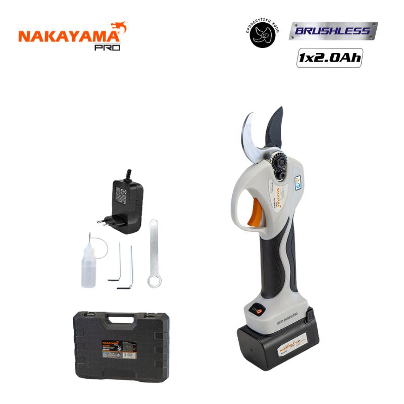 NAKAYAMA Pro EC1350 Ψαλίδι Κλάδου Μπαταρίας 16.8V, Brushless,Προοδευτική Κοπή 0-25/0-32mm,740gr 055648