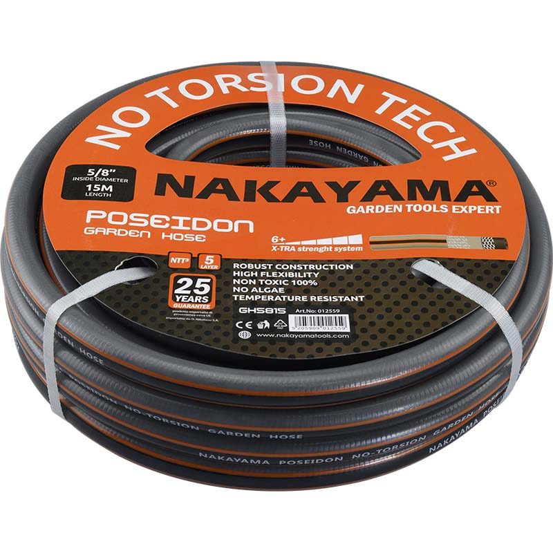 NAKAYAMA Pro GH1250 Λάστιχο Poseidon 5 Επιστρώσεις 50m 1/2'' 012542