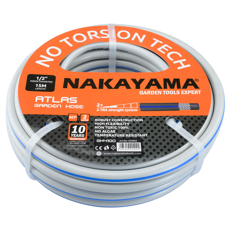 NAKAYAMA GH4100 Λάστιχο Atlas 3 Επιστρώσεις 15m 1/2'' 024002