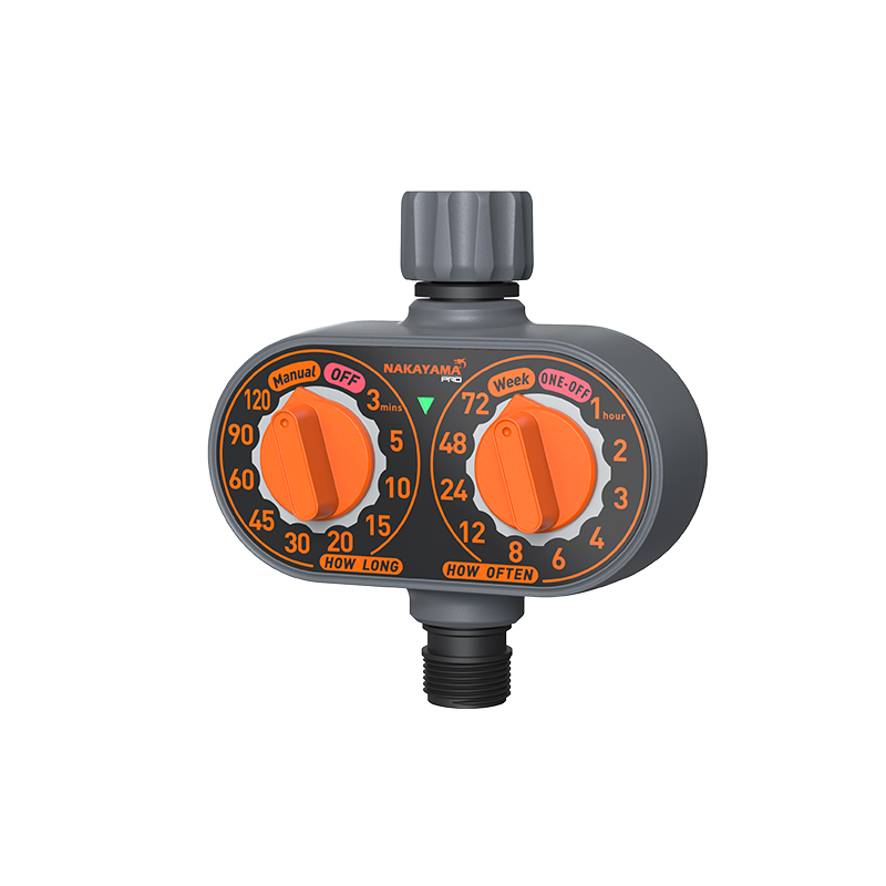 NAKAYAMA Pro GH9139 Προγραμματιστής Ποτίσματος Μπαταρίας, με Δύο Διακόπτες Προγραμματισμού 073826