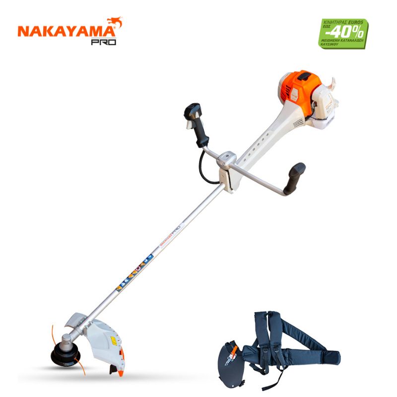 NAKAYAMA Pro PB7700 Θαμνοκοπτικό Βενζίνης 3Hp, 63,3cc Με Αντιδόνηση 033806