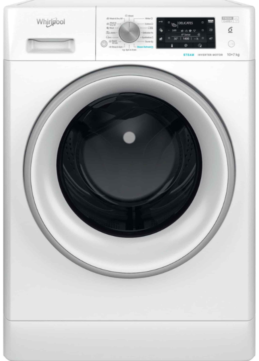 Whirlpool FFWDD 1076258 SV EE Πλυντήριο-Στεγνωτήριο Ρού